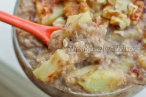 Apple pie oatmeal